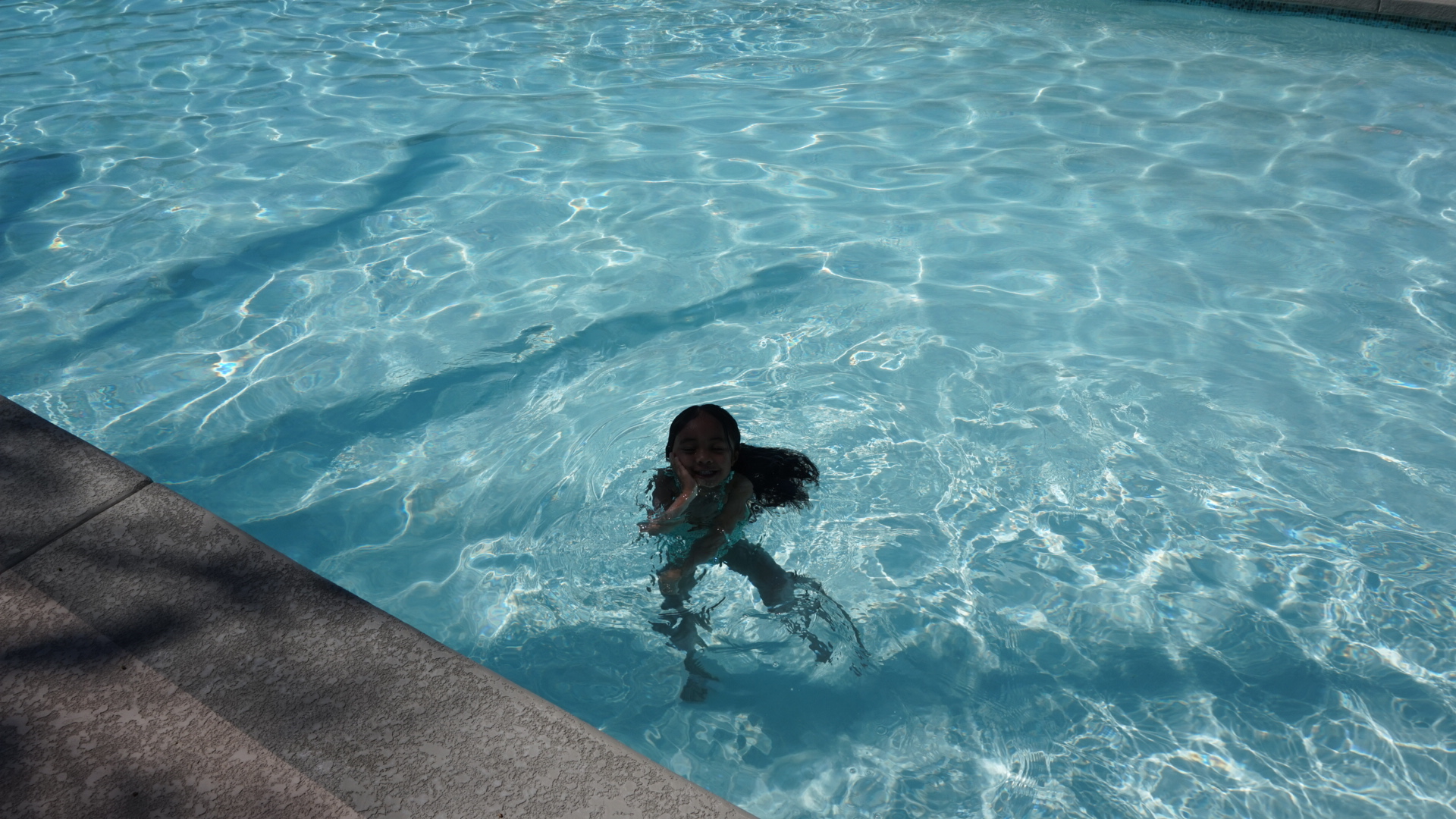 swimming at 2